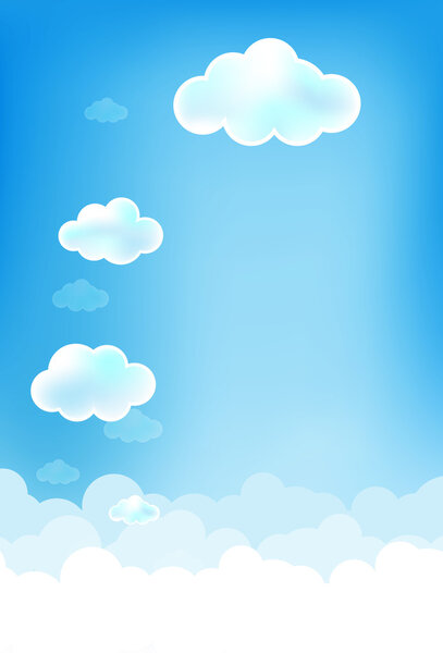 Cloud and blue background 002