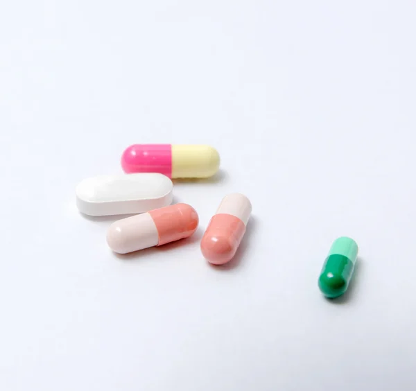 Capsule and tablets medicine mix — Stock Photo, Image
