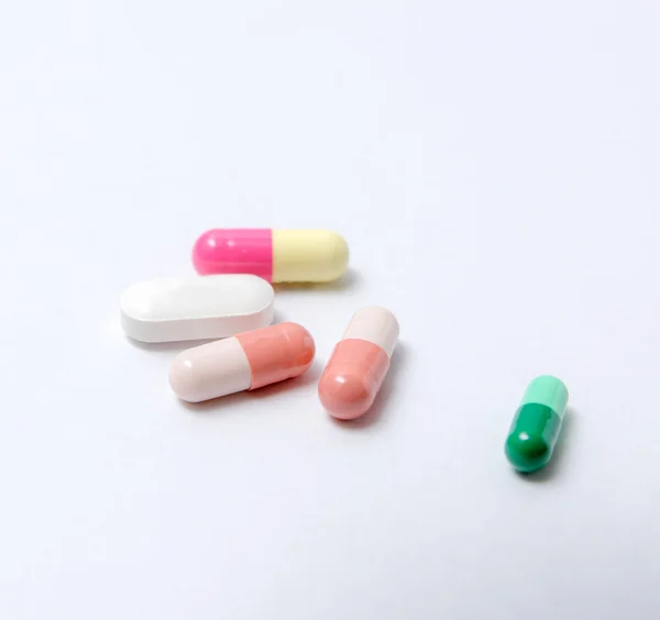 Capsule en tabletten geneeskunde mix — Stockfoto