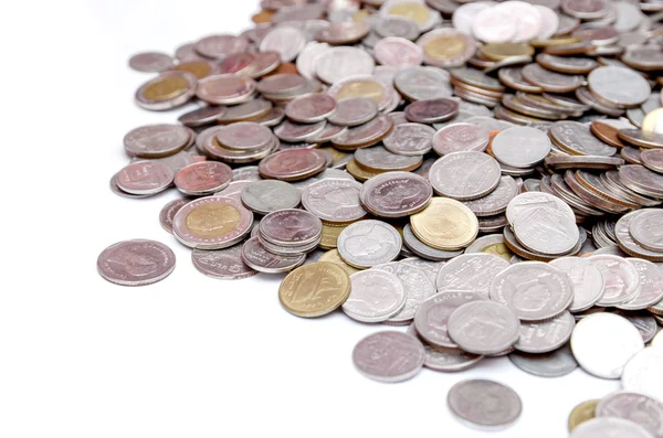 Many of Thai Baht Coins background — Stock Photo, Image