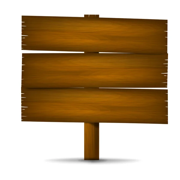 Señal de madera 002 — Vector de stock
