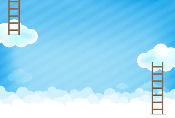 Cloud and blue background New 004 — Stock Vector