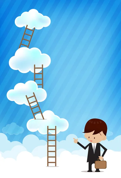 Cloud and blue background New 006 — Stock Vector