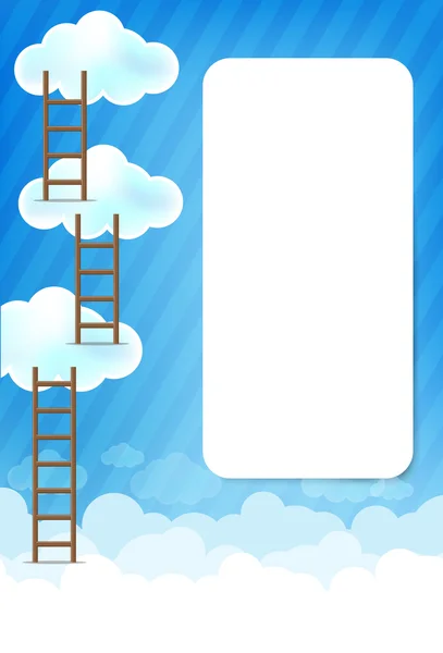 Wolke und blauer Hintergrund neu 003 — Stockvektor