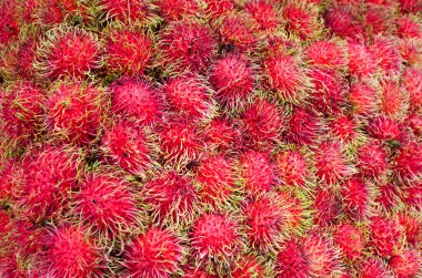 Pazarda taze Rambutan