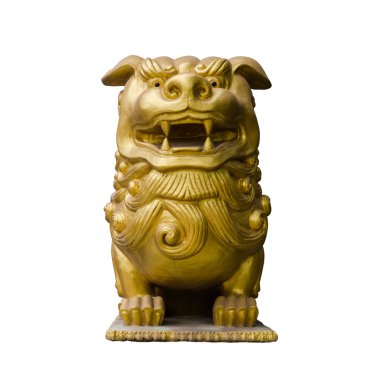 izole aslan heykeli