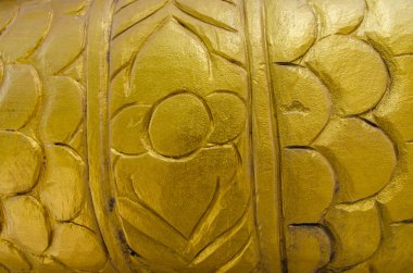 Altın heykel arka plan