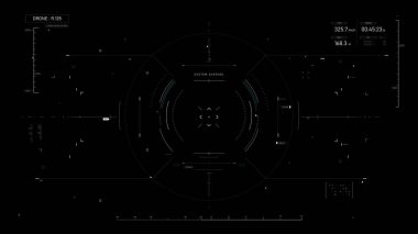 İş uygulaması için bilim-kurgu fütüristik kullanıcı arayüzü hud tasarım paneli. Soyut teknoloji kavramı, Teknoloji kavramı FUI geniş ekran görünüm oranı, hologram, iletişim, istatistik, veri, bilgi