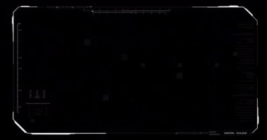 Video şablon fütüristik siber ve teknoloji kavramını örtüyor