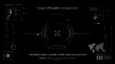 Head up display interface template futuristic cyber and technology concept, with data information element