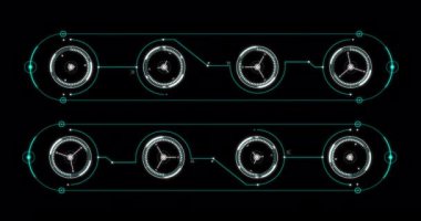 Head up display interface template futuristic cyber and technology concept, with data information element