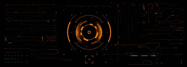 Target Hud Game Screen Futuristic Design Elements Hud Focus Elements — Archivo Imágenes Vectoriales