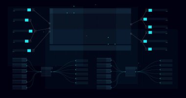 HUD FUI template for widescreen without text, Futuristic design elements. HUD focus elements. Sci-fi design. FUI collection, Military collimator sight, Vector HUD set
