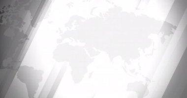 Soyut arkaplan dünya haritası, fotokopi alanı ile Siber fütüristik teknoloji kavramı, 2B Geometri temel şekil örtüsü Teknoloji arka planı