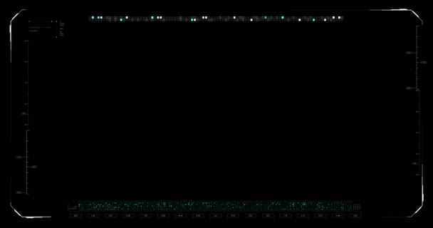 Video Overlay Hud Head Display Grafische Interface Abstracte Achtergrond Cyber — Stockvideo