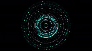 Oyun ve film için siber fütüristik kullanıcı arayüzü, Teknoloji HUD Görüntü arayüzü, Geniş ekran oranı