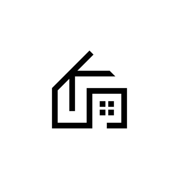 Initial Letter Logo Estate Vector — Stockvektor