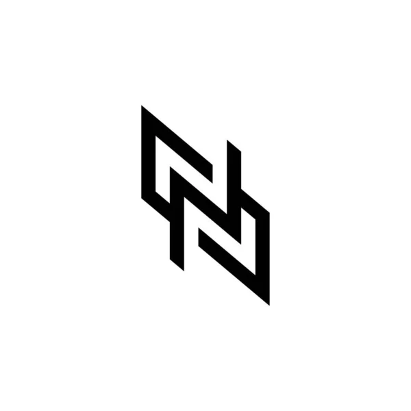 Abstrack Shape Letter Logo Vector — Stockový vektor