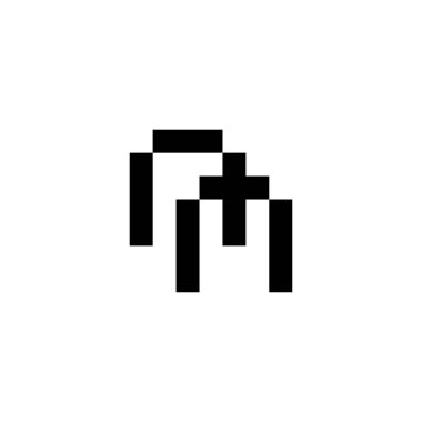 İlk harfler nn piksel resim logo vektörü