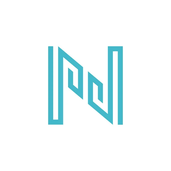 Initial Letter Unique Logo Vector — 图库矢量图片