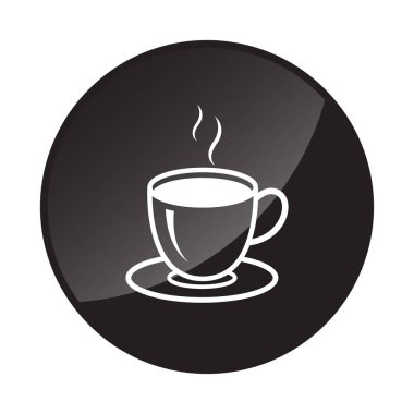 Kahve fincanı benzersiz logo vektörü