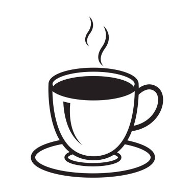 Kahve fincanı benzersiz logo vektörü