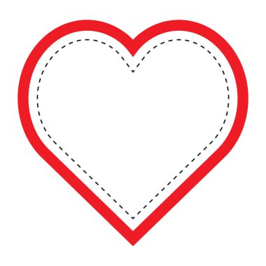  Kalp sembolü ikonu Mutlu Sevgililer Günü