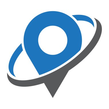 iğne simgesi mavi gri renkte