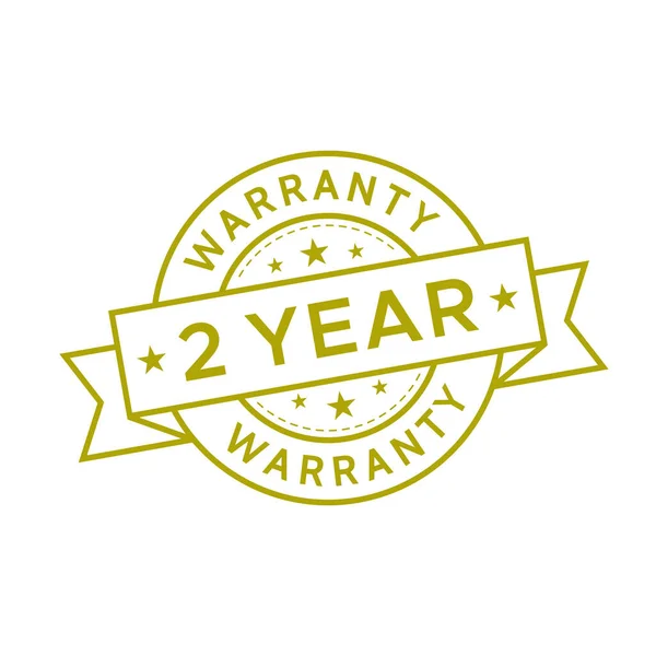 Warranty Label Logo Flat Icon — Archivo Imágenes Vectoriales