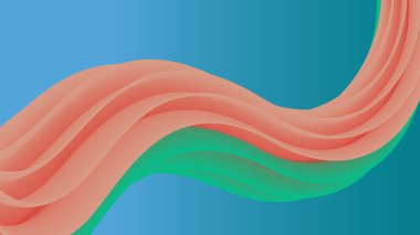 abstract background Fluid Color orange green blue trend
