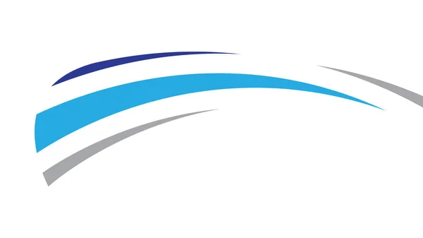 Onda Abstracta Spalsh Swoosh Logo — Vector de stock