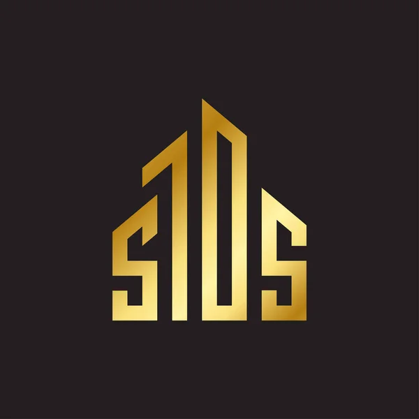 İlk harfler apartman otel emlak logosu.