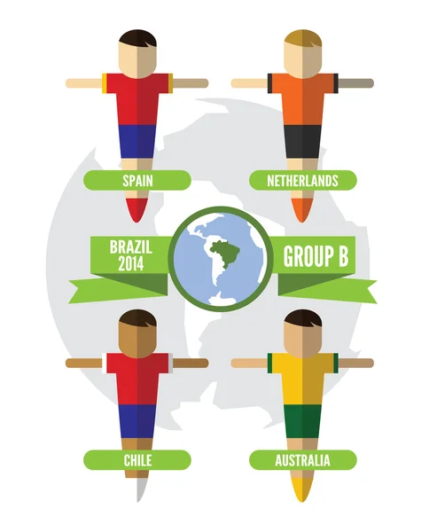 Brazil 2014 group B. — Stock Vector