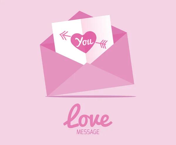 Love Message. — Stock Vector