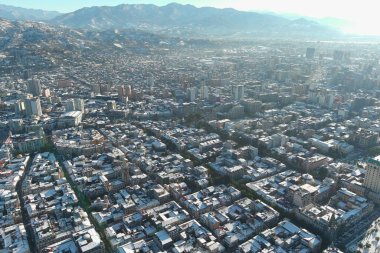 Batum, Gürcistan - 22 Ocak 2021: Şehrin havadan görünüşü