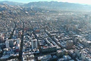 Batum, Gürcistan - 22 Ocak 2021: Şehrin havadan görünüşü