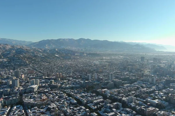 Batum, Gürcistan - 22 Ocak 2021: Şehrin havadan görünüşü