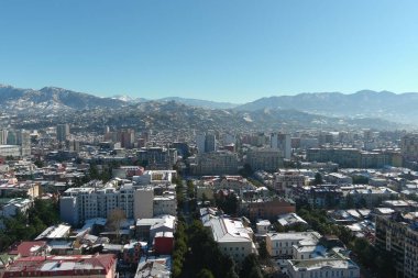 Batum, Gürcistan - 22 Ocak 2021: Şehrin havadan görünüşü