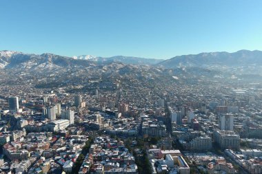 Batum, Gürcistan - 22 Ocak 2021: Şehrin havadan görünüşü