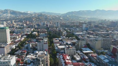 Batum, Gürcistan - 22 Ocak 2021: Şehrin havadan görünüşü