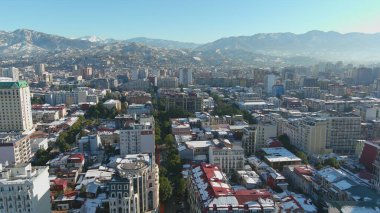 Batum, Gürcistan - 22 Ocak 2021: Şehrin havadan görünüşü