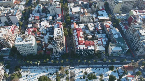 Batum, Gürcistan - 22 Ocak 2021: Şehrin havadan görünüşü