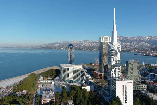 Batumi Geórgia Janeiro 2021 Vista Aérea Cidade — Fotografia de Stock