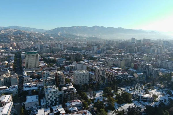 Batum, Gürcistan - 22 Ocak 2021: Şehrin havadan görünüşü