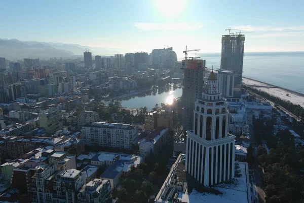Batumi Georgien Januar 2021 Luftaufnahme Der Stadt — Stockfoto