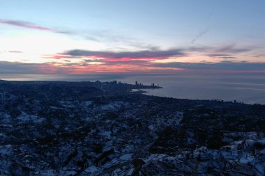 Mtirala Dağı 'ndan Batumi şehri manzarası