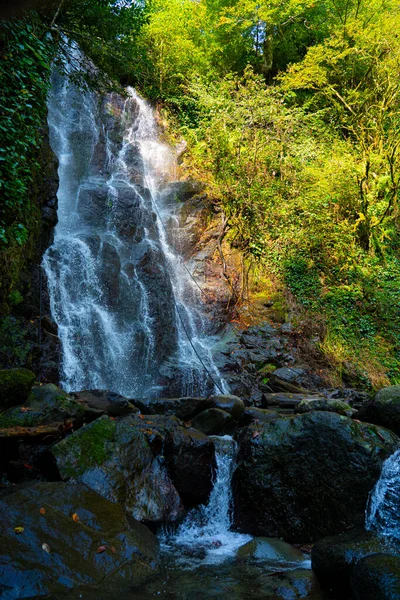 Водопад Мирвети Горный Аджария Грузия — стоковое фото