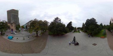 Batumi, Gürcistan - 15 Ekim 2021: Batumi 'de Panorama 360 Bulvarı