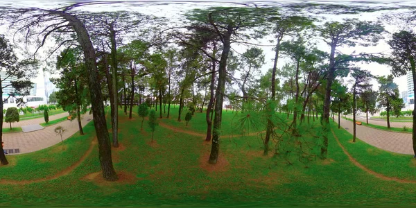 Панорама 360 Городского Парка — стоковое фото