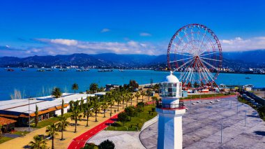 Batumi, Gürcistan - 23 Nisan 2021: Seddin manzarası